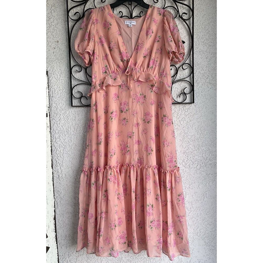 Love Shack Fancy X Target Fleur Dress - Size 14 - Pink - Picture 2 of 9